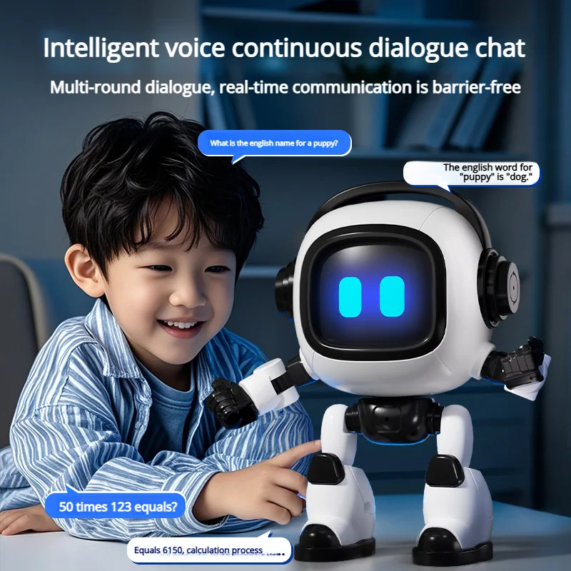 Kids Education Desk - AI Interactive Desk Robot with Voice