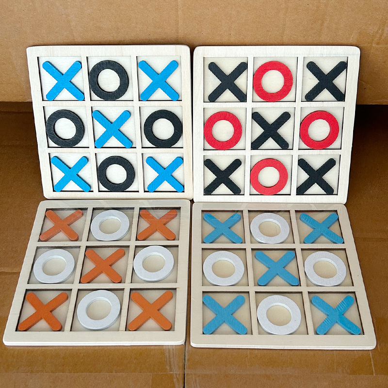 Kids Education Desk - 5 Pcs Wooden Board Games Desk