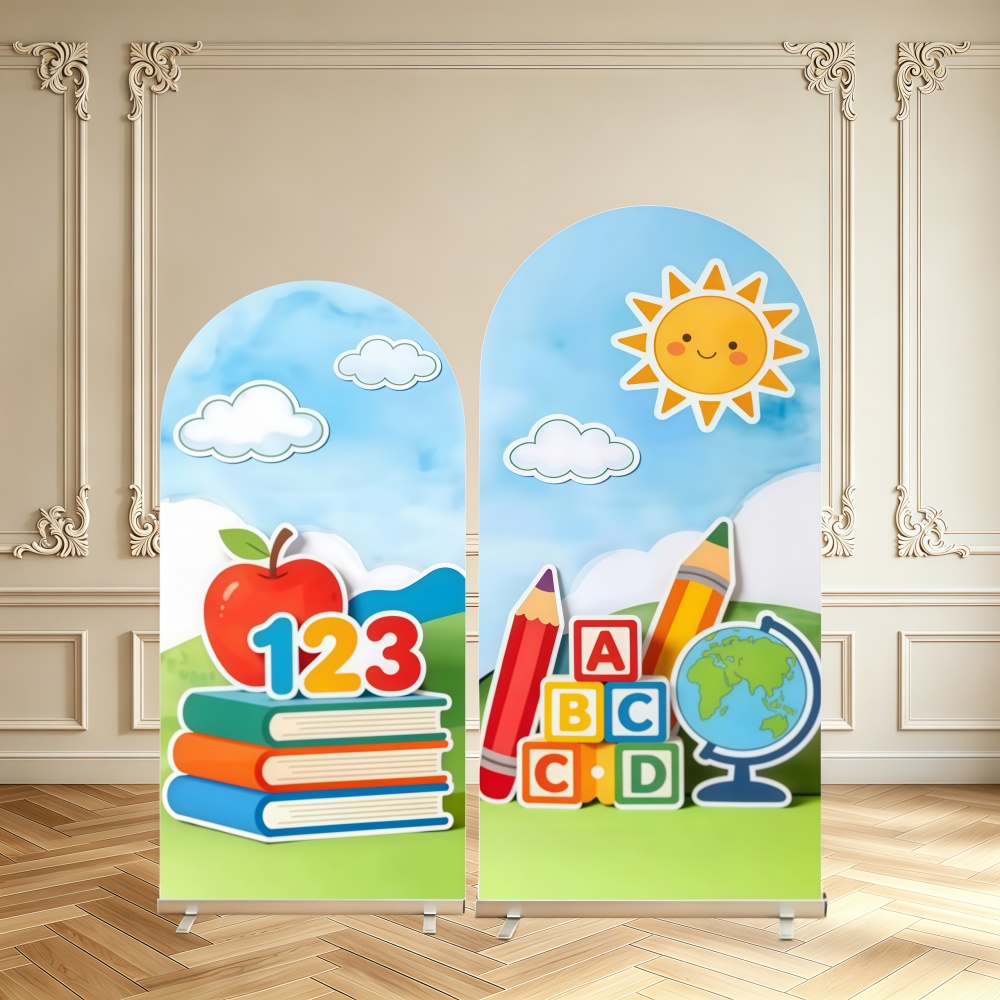 Background For Kids Education - Back To School Decor Arch Backdrop