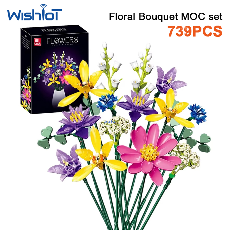 JJ9236 739pcs Flower Bouquet B - đánh giá và giá Orchid Kids Education
