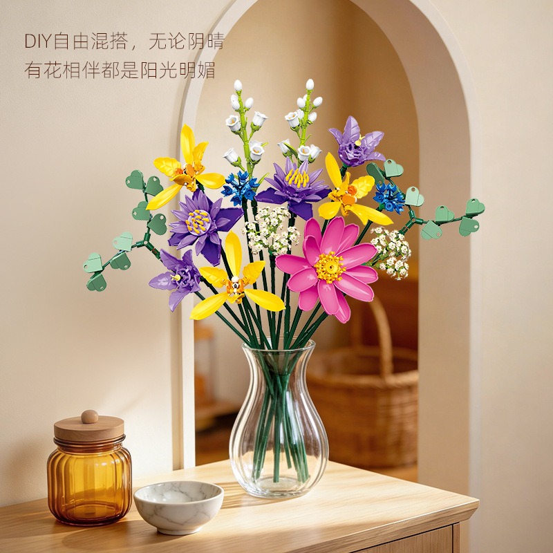 JJ9236 739pcs Flower Bouquet B - đánh giá và giá Orchid Kids Education
