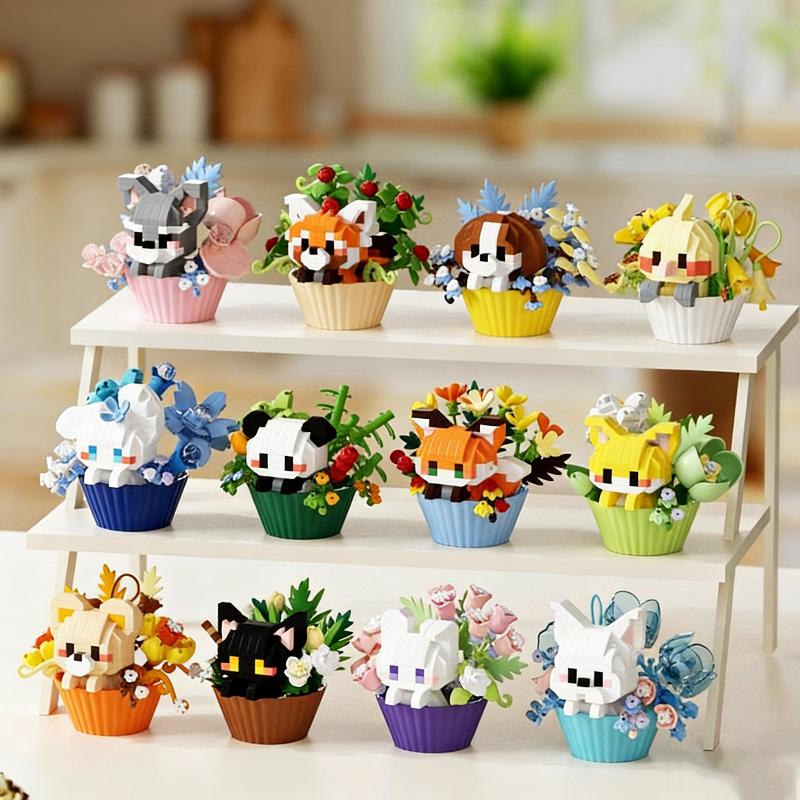 Cute Animal Building Block Toy - đánh giá và giá Kids Education Desk