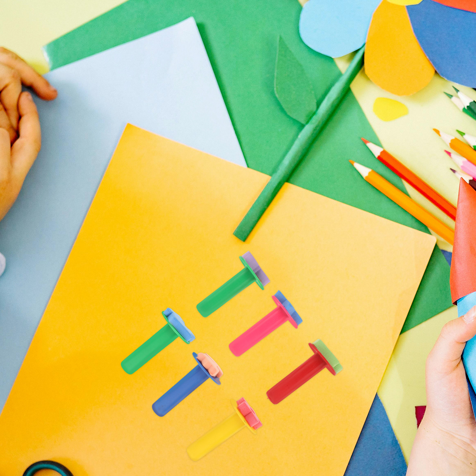 6Pcs Kids Sponge Stamp Set Saf - đánh giá và giá Kids Education Tools