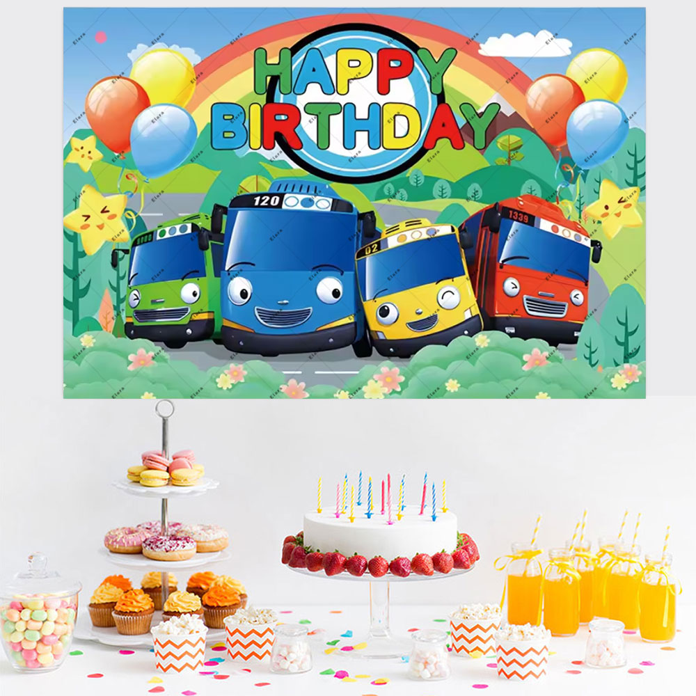 Cartoon Anime The Little Bus K - đánh giá và giá Background For Kids Education