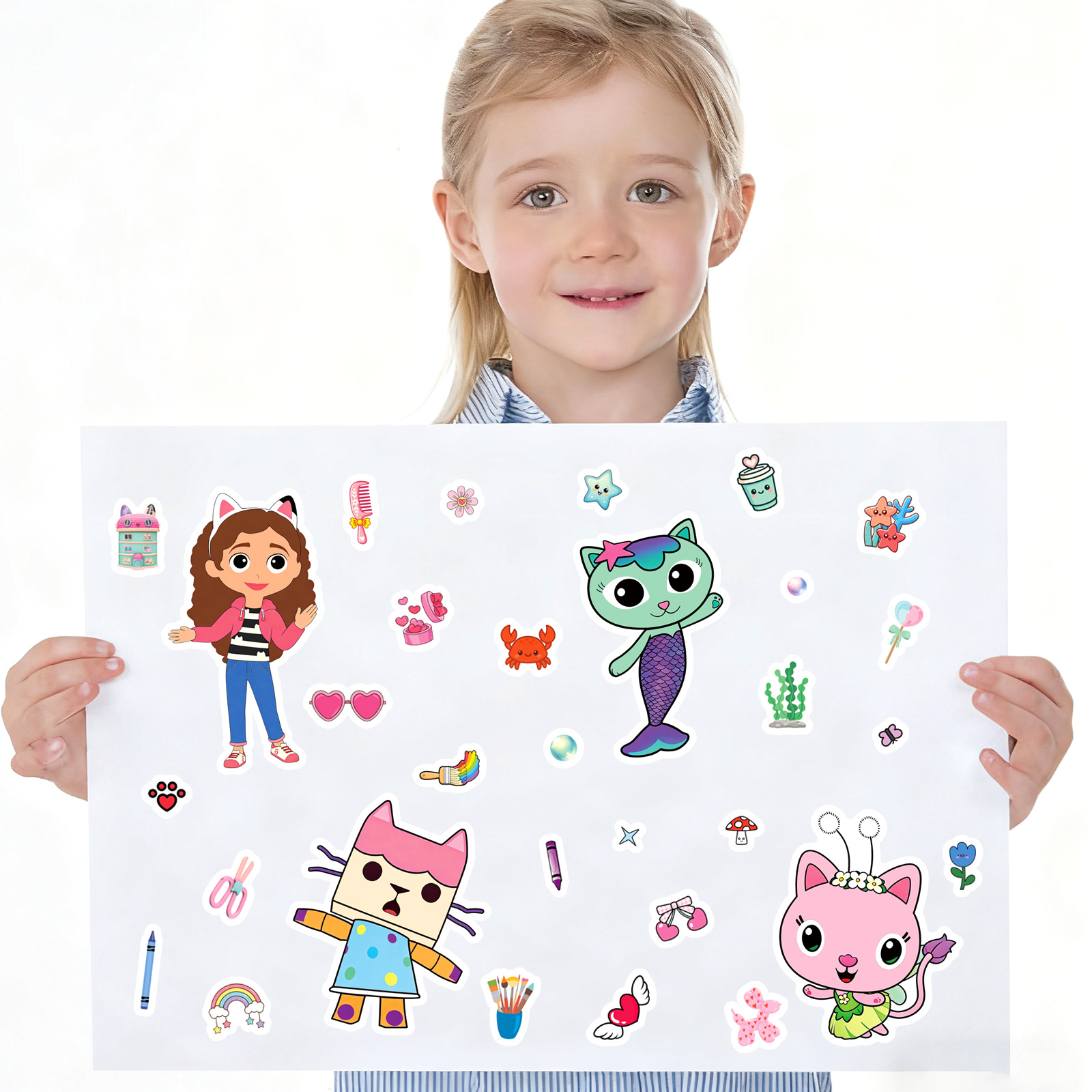 8/16Sheets Gabby's Dollhouse M - đánh giá và giá Kids Education Material