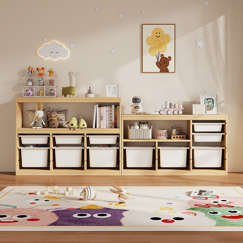 Toy cabinet Montessori childre - đánh giá và giá Montessori Shelf Toy