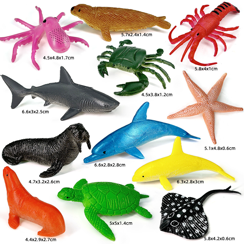 12pcs Ocean Sea Life Set Anima - đánh giá và giá Kids Education Material