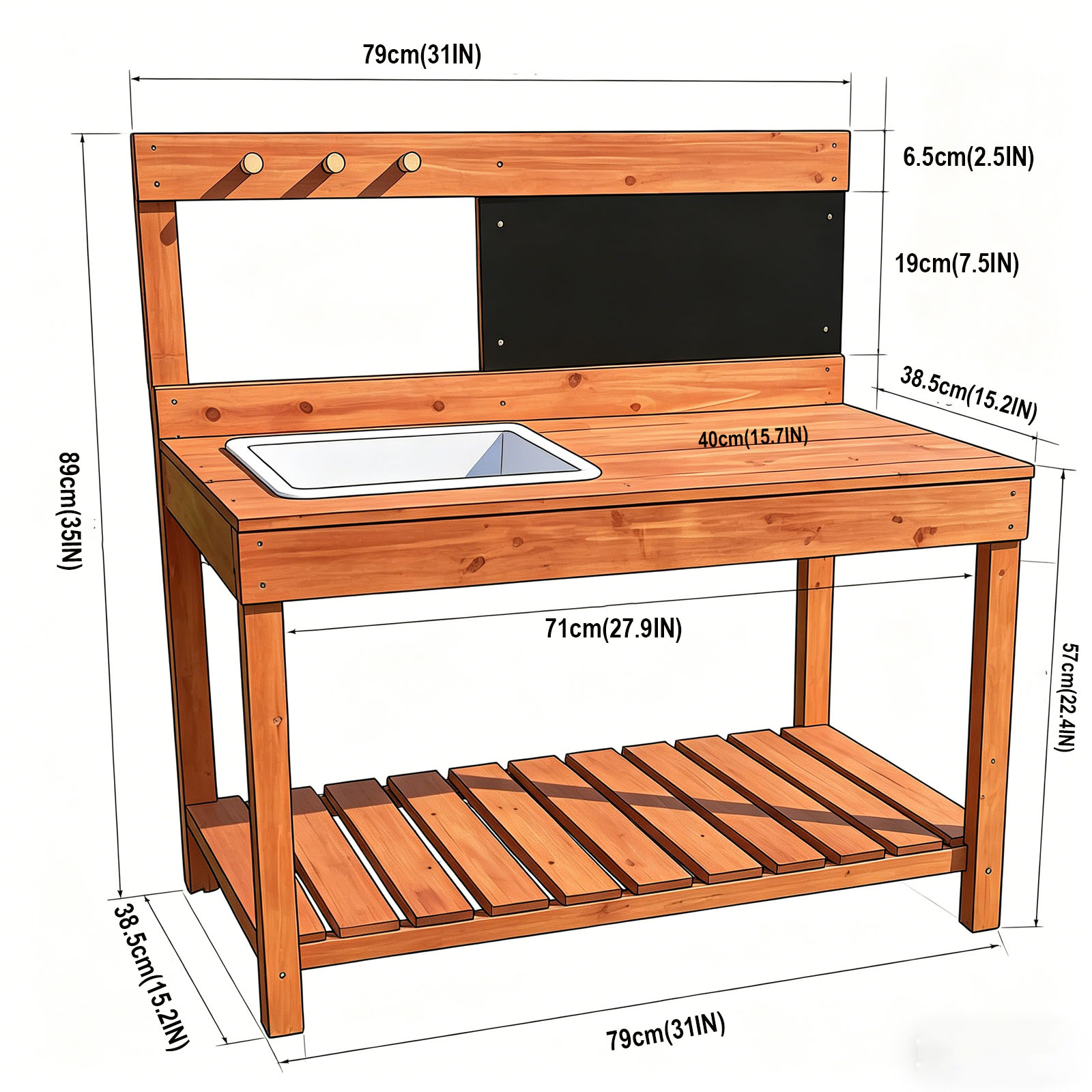 Wooden Potting Benches For Chi - đánh giá và giá Kids Education Tools