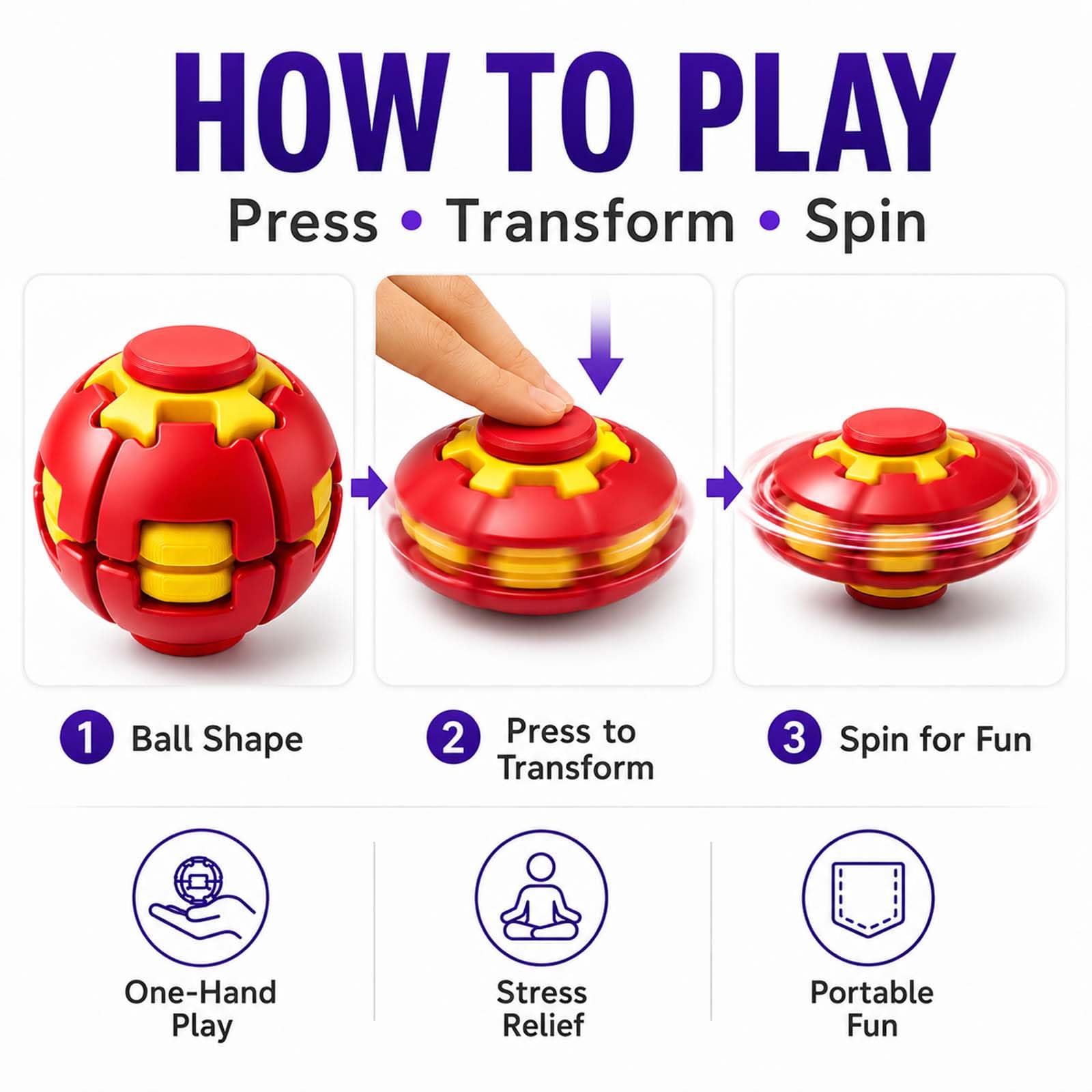 Fidget Spinner Magic Ball Cube - đánh giá và giá Kids Education Desk