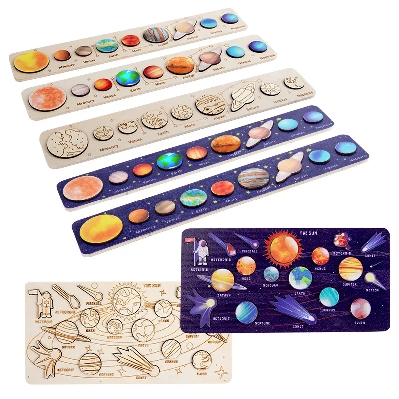 Children Wooden Space Planet P - đánh giá và giá Montessori Shelf Toy