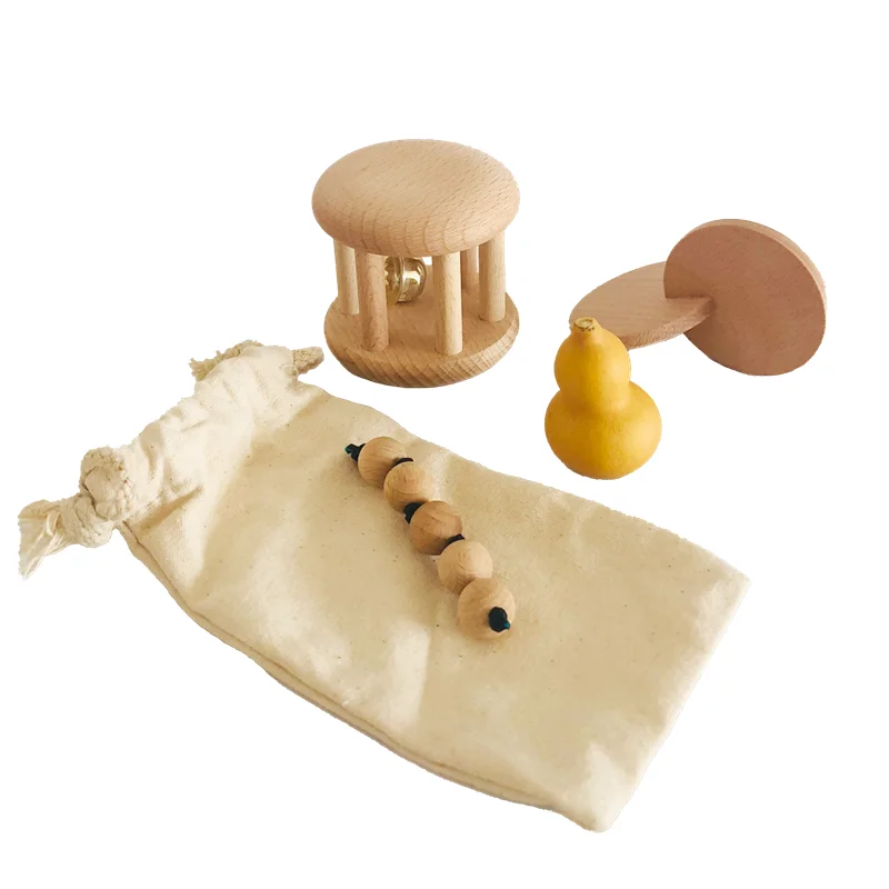 Montessori Wood Bell Rattle In - đánh giá và giá Kids Education Tools