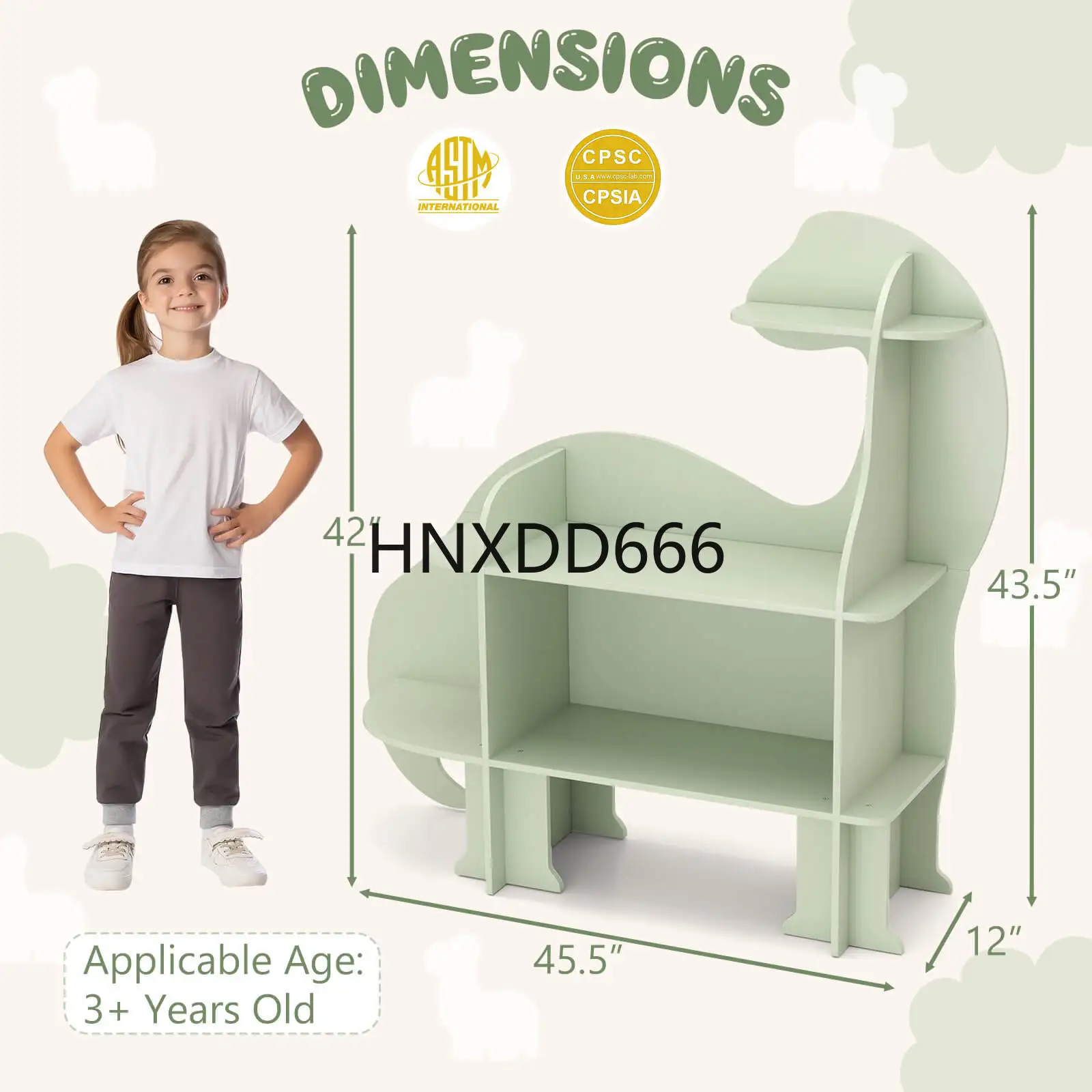 3-Tier Dinosaur Kids Bookshelf - đánh giá và giá Montessori Shelf Toy