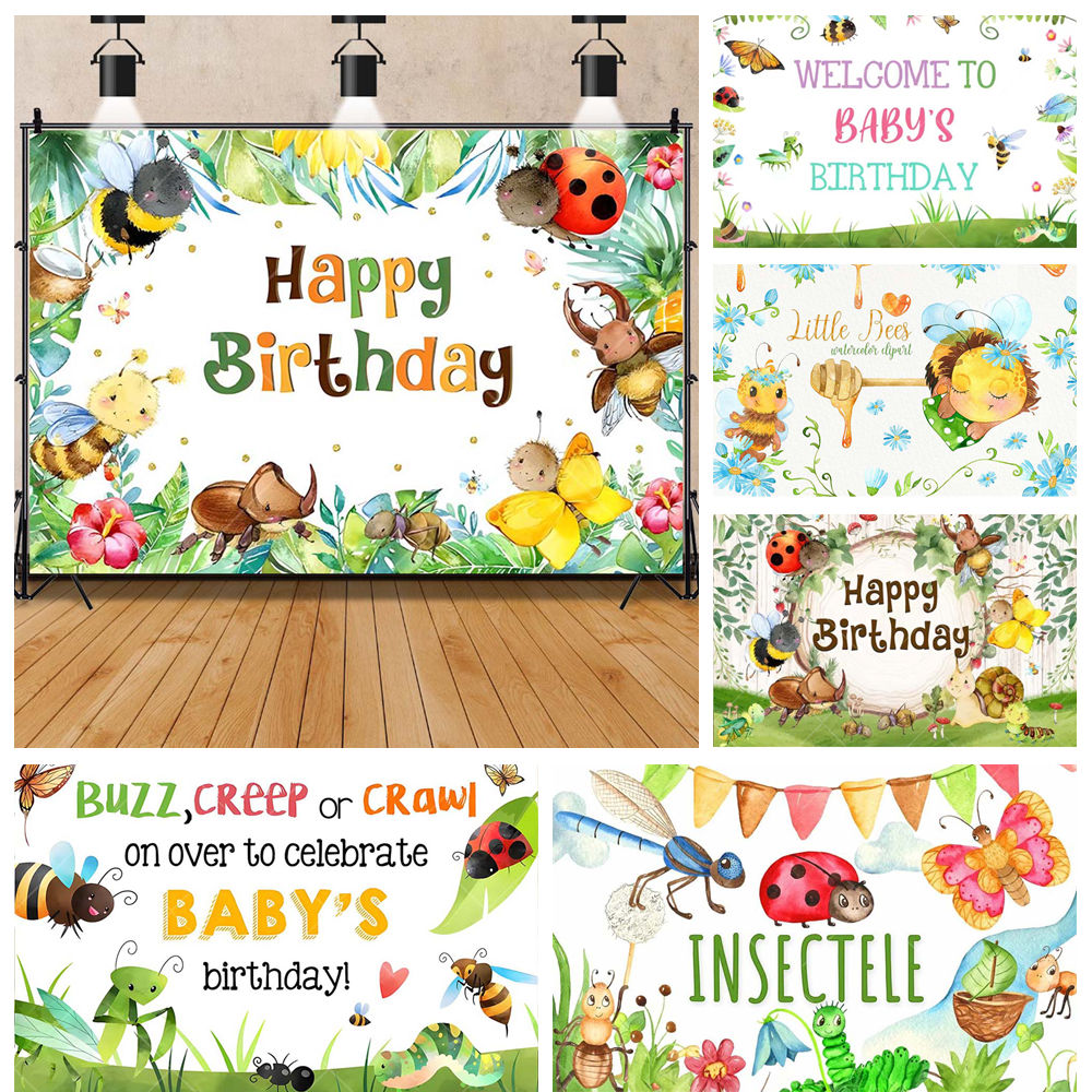 Cartoon Insect Party Early Edu - đánh giá và giá Background For Kids Education