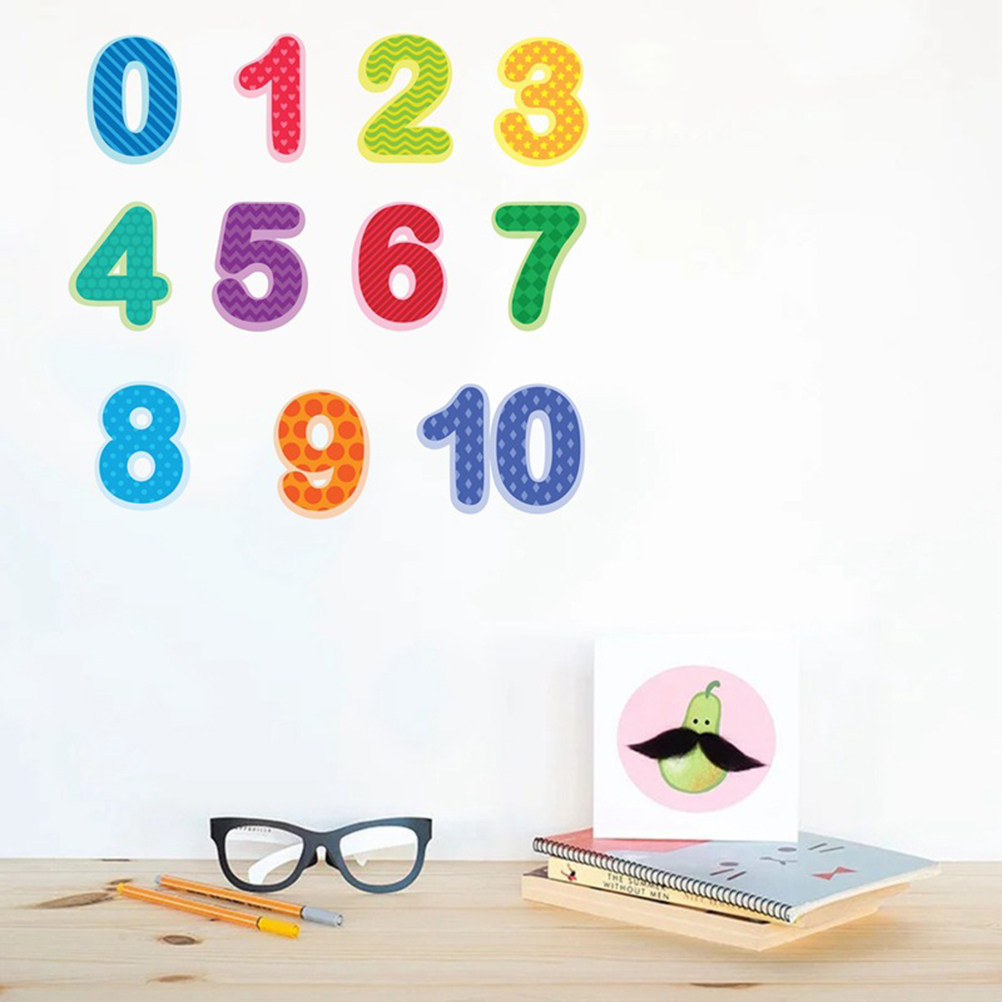 Fun Festive Number Wall Sticke - đánh giá và giá Background For Kids Education
