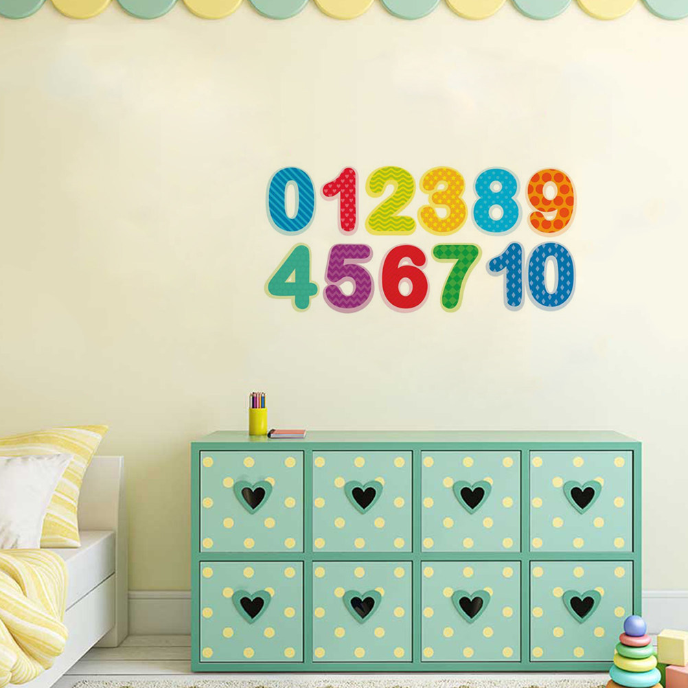 Fun Festive Number Wall Sticke - đánh giá và giá Background For Kids Education