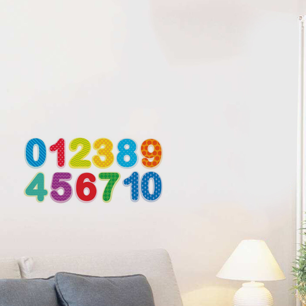 Fun Festive Number Wall Sticke - đánh giá và giá Background For Kids Education