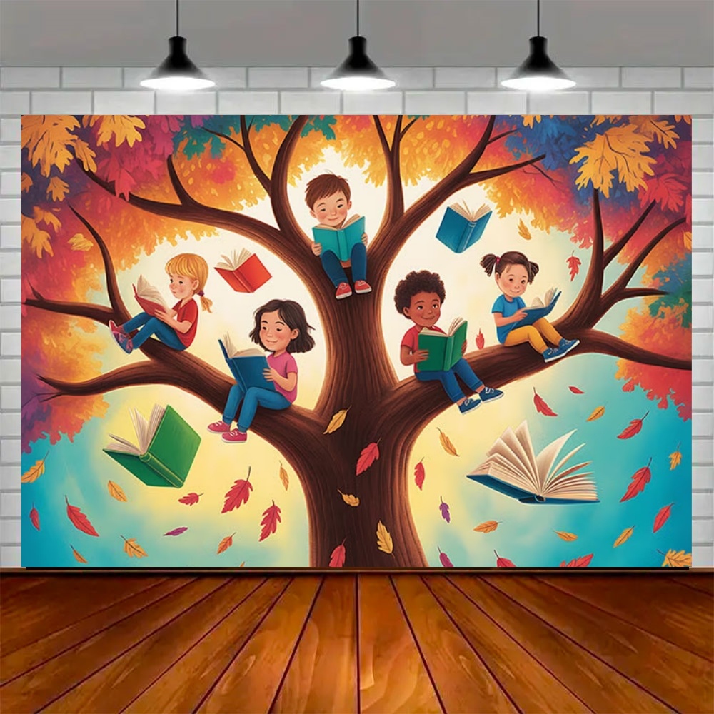 World Autumn Reading Day Party - đánh giá và giá Background For Kids Education