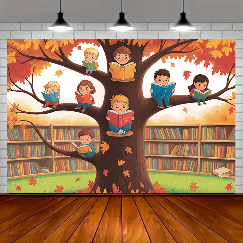 World Autumn Reading Day Party - đánh giá và giá Background For Kids Education