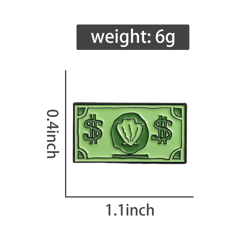 Green USD Symbol Enamel Pin Cu - đánh giá và giá Kids Education Money