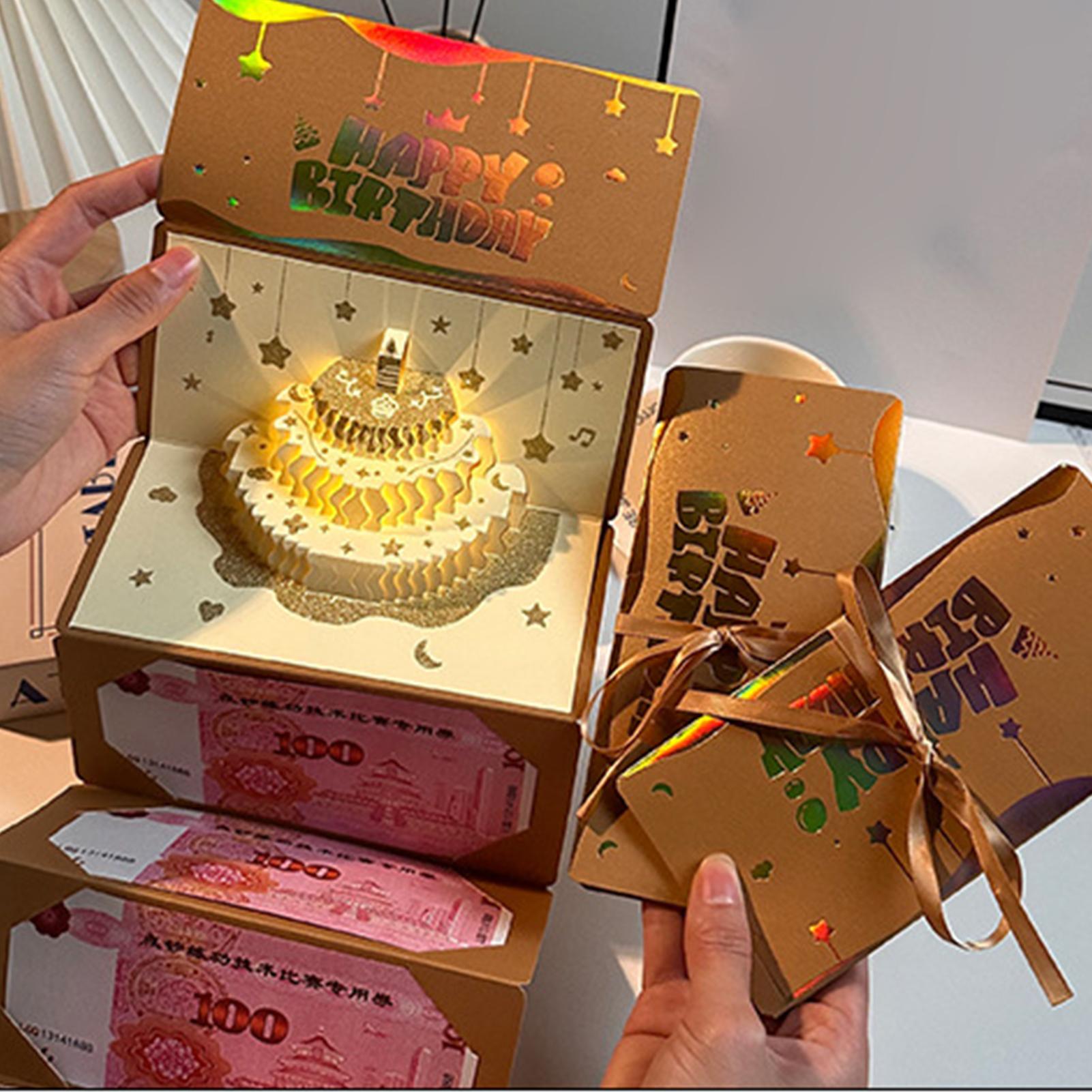 3D Cake Birthday Money Envelop - đánh giá và giá Kids Education Money