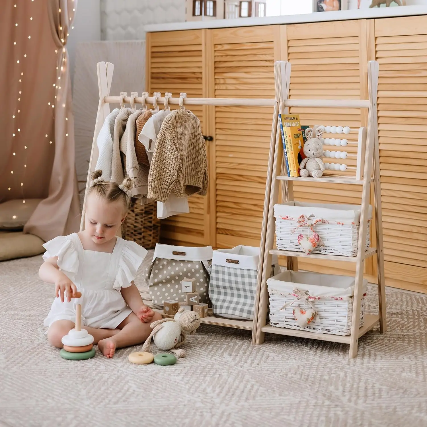 Toy Storage + Montessori Wardr - đánh giá và giá Montessori Shelf Toy