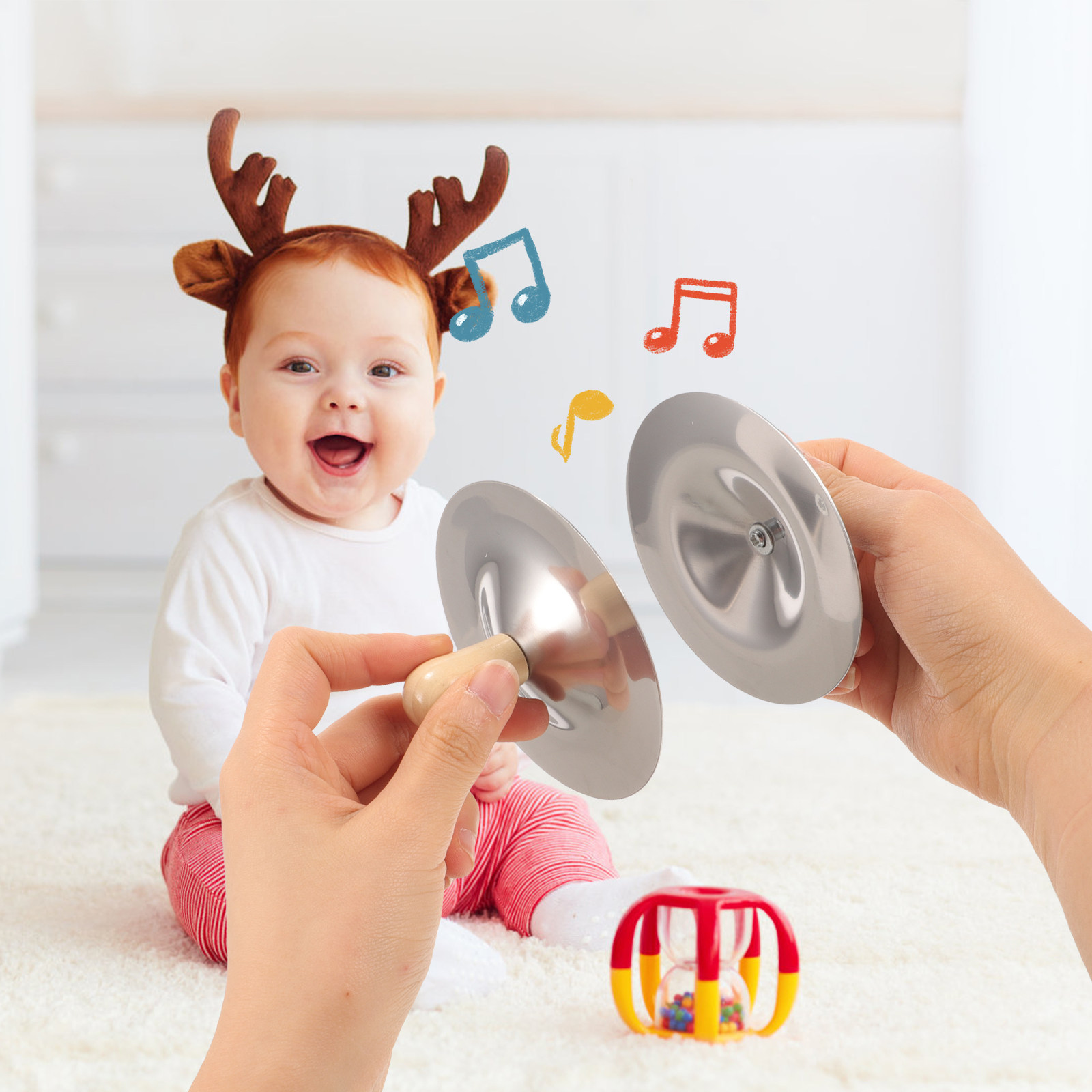 2Pcs Small Finger Cymbals Kids - đánh giá và giá Kids Education Tools
