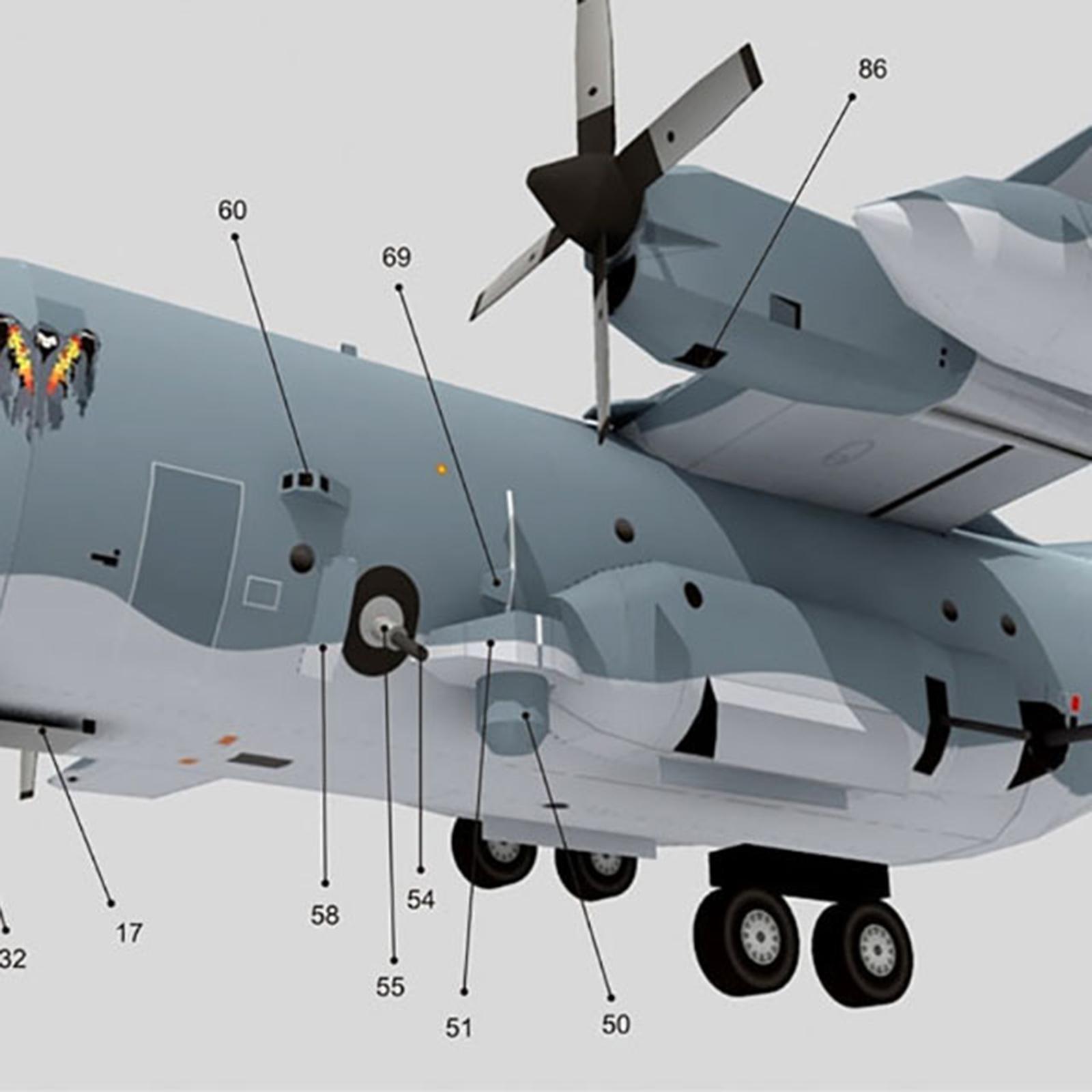 1:100 AC130 Fighter Building K - đánh giá và giá Kids Education Desk