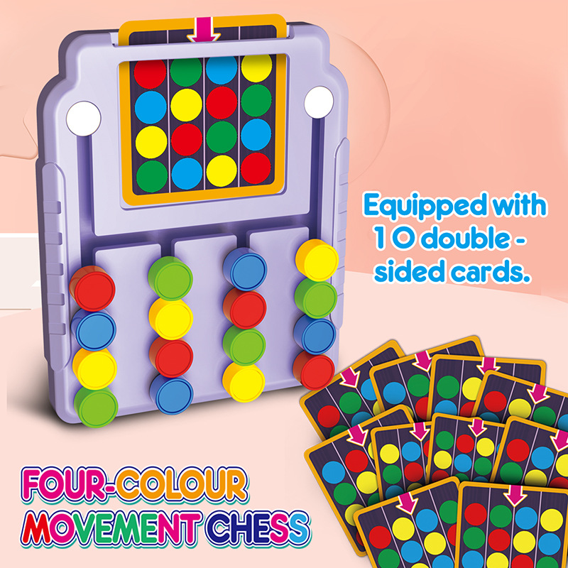 Four-Color Tic-Tac-Toe Logic T - đánh giá và giá Kids Education Material