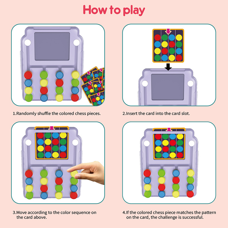 Four-Color Tic-Tac-Toe Logic T - đánh giá và giá Kids Education Material