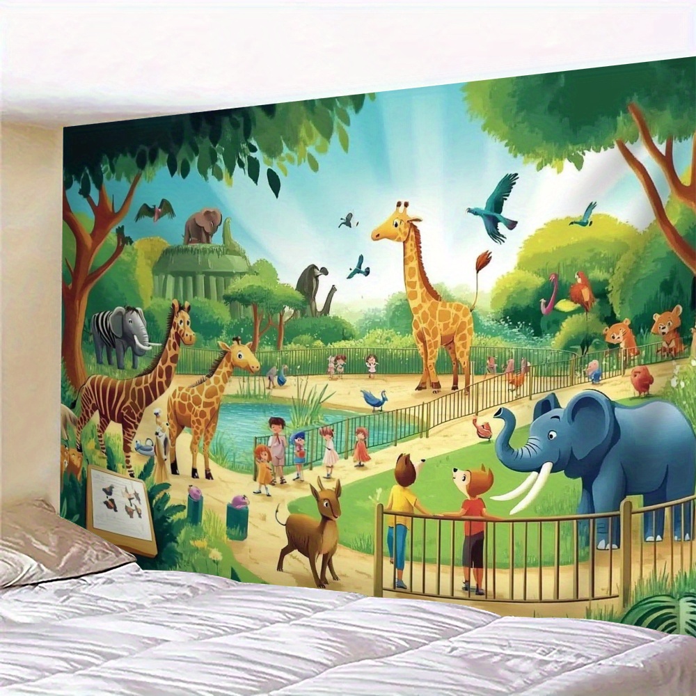1pc Cartoon Zoo Animals Giraff - đánh giá và giá Background For Kids Education
