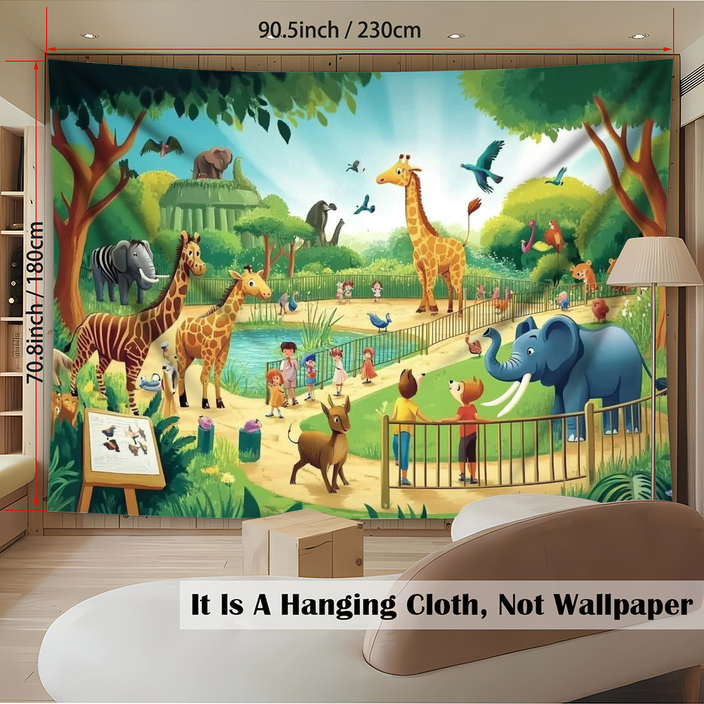 1pc Cartoon Zoo Animals Giraff - đánh giá và giá Background For Kids Education