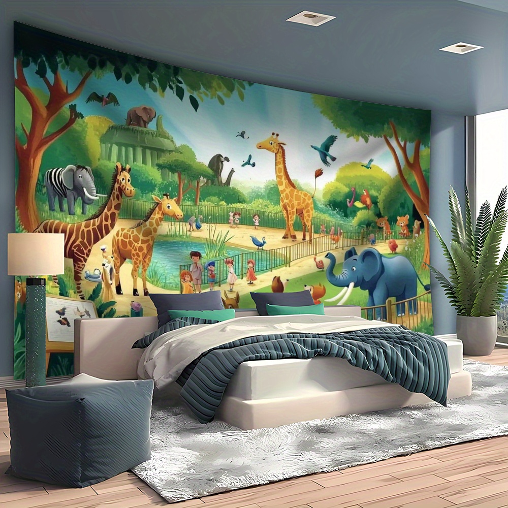 1pc Cartoon Zoo Animals Giraff - đánh giá và giá Background For Kids Education