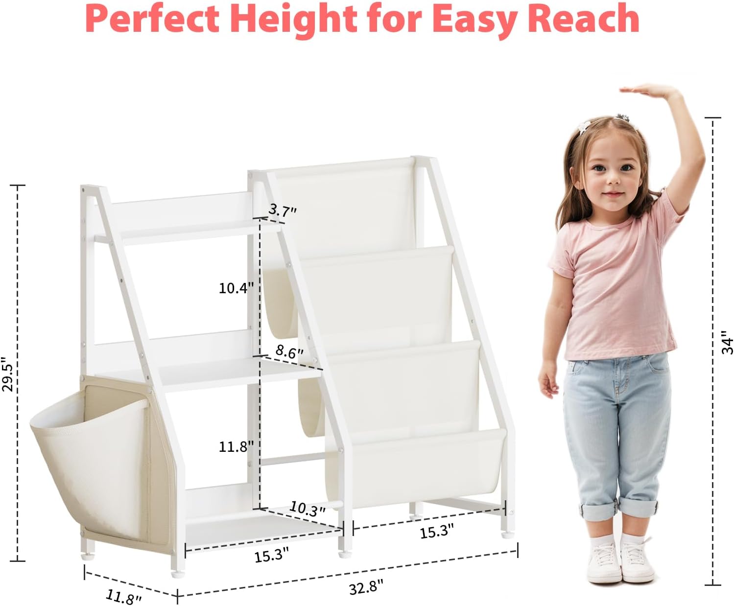 3 Tier Kids Bookshelf and Toy  - đánh giá và giá Montessori Shelf Toy